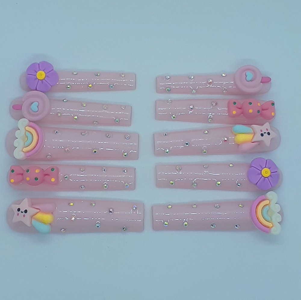3xl XXXLong Kawaii Press on Nails
